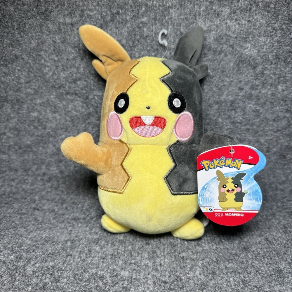 Official Pokemon WCT Morpeko Plush 7" Stuffed Animal Character Doll NEW‎ NWT